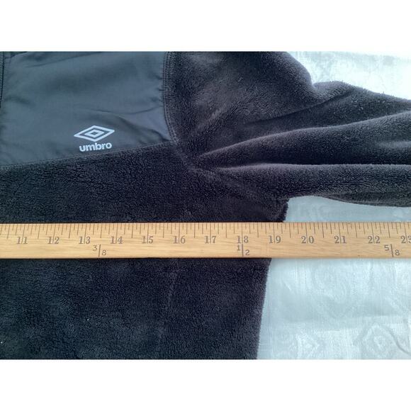 UMBRO Fleece Full Zip Jacket Womens Large Black - Picture 5 of 7